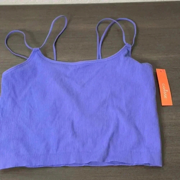 Colsie Women’s Purple Ribbed Seamlesss Brami Size 1X - Picture 6 of 10